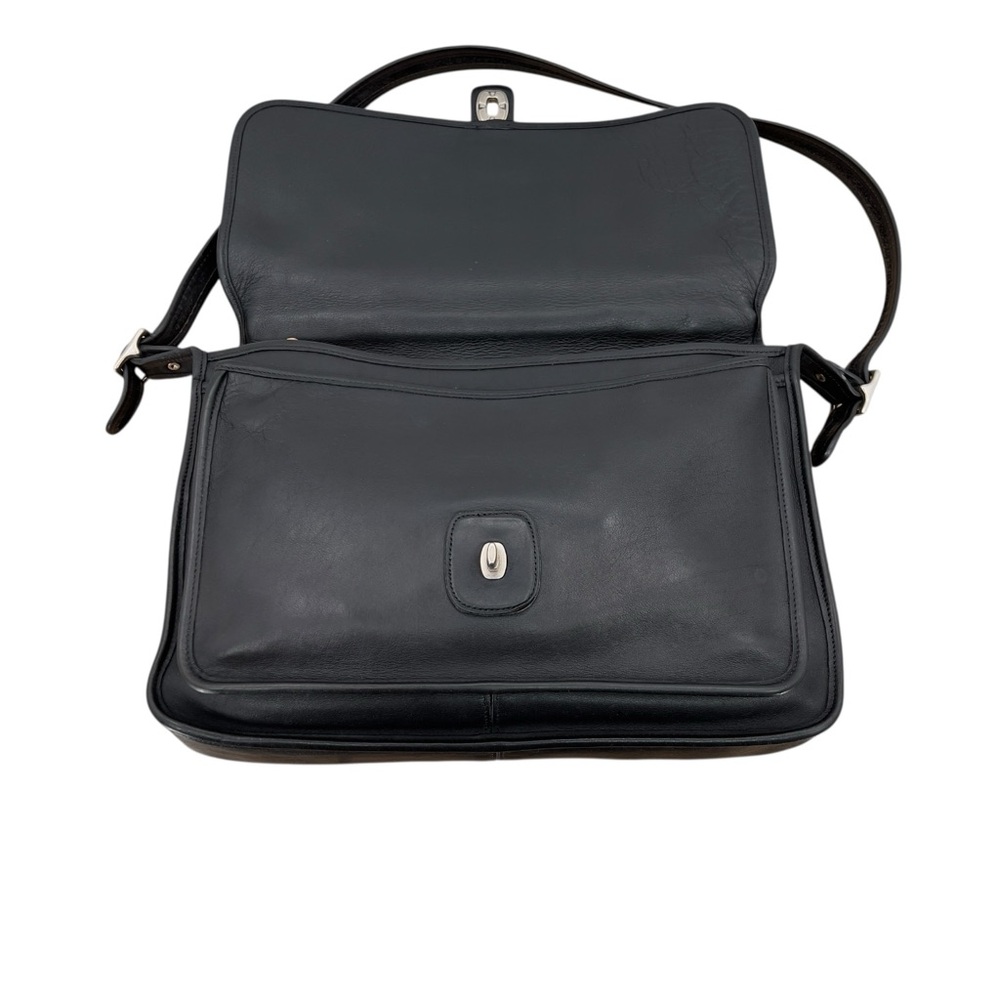 Coach Vintage Classic Black Metropolitan Crossbody Leather Briefcase | #5180 - Picture 4 of 16